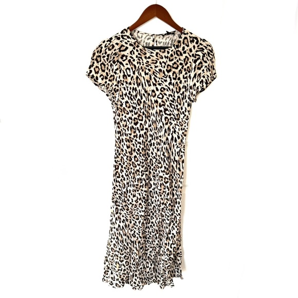 J. Crew Leopard Print Dress NWT Size 10 - Picture 2 of 9
